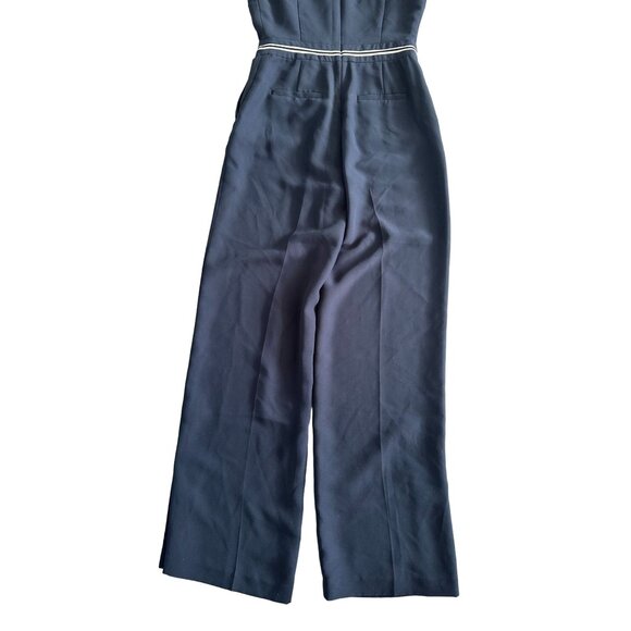 BANANA REPUBLIC Navy Blue Wide Leg Jumpsuit Size 0 - Picture 5 of 7
